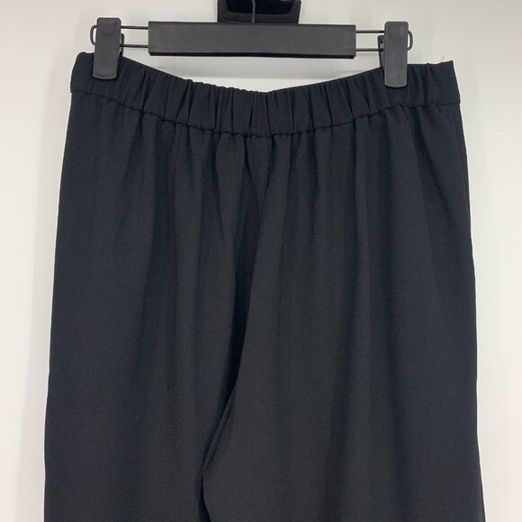 J.Crew Pants Black Pull On Wide Leg Cropped 365 Crepe - Picture 8 of 9